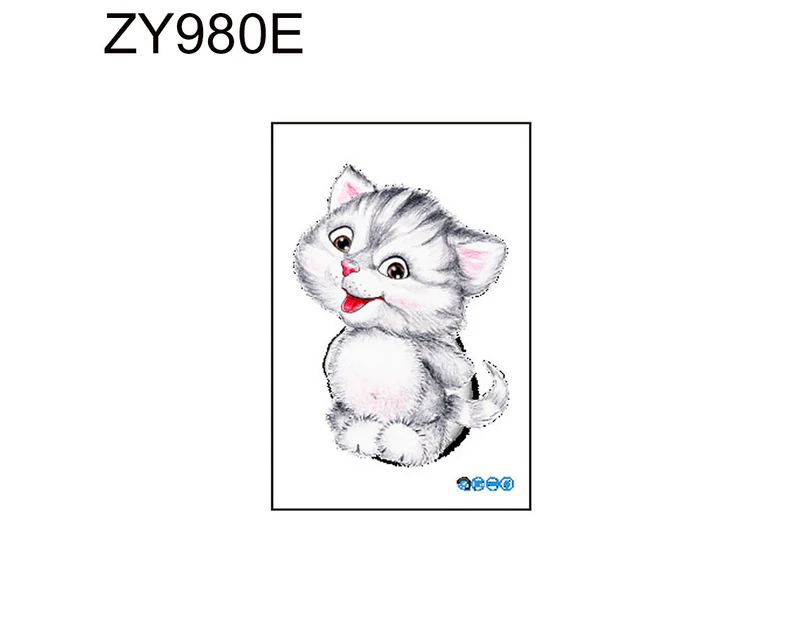 Removable Cute Cats Bathroom Toilet Lid Sticker Waterproof Restroom Decal Decor-ZY980E