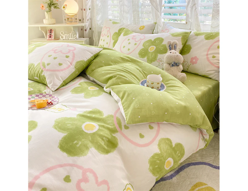 4 Pieces, Quilt Cover Set, (Queen Size) Lightweight Soft Duvet Cover 200*230cmsheets Pillowcases