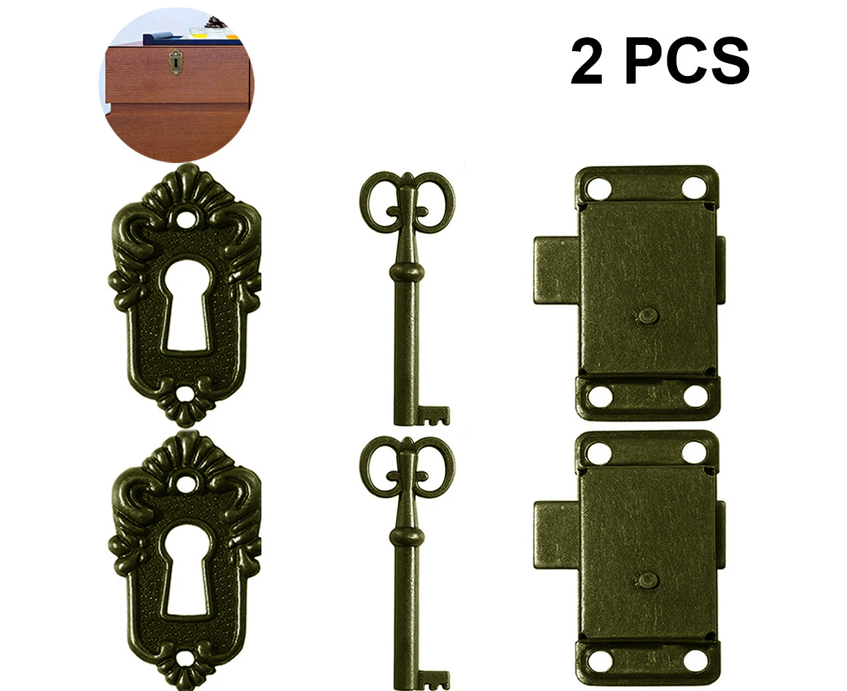 2 sets of vintage cabinet door lock,cabinet lock