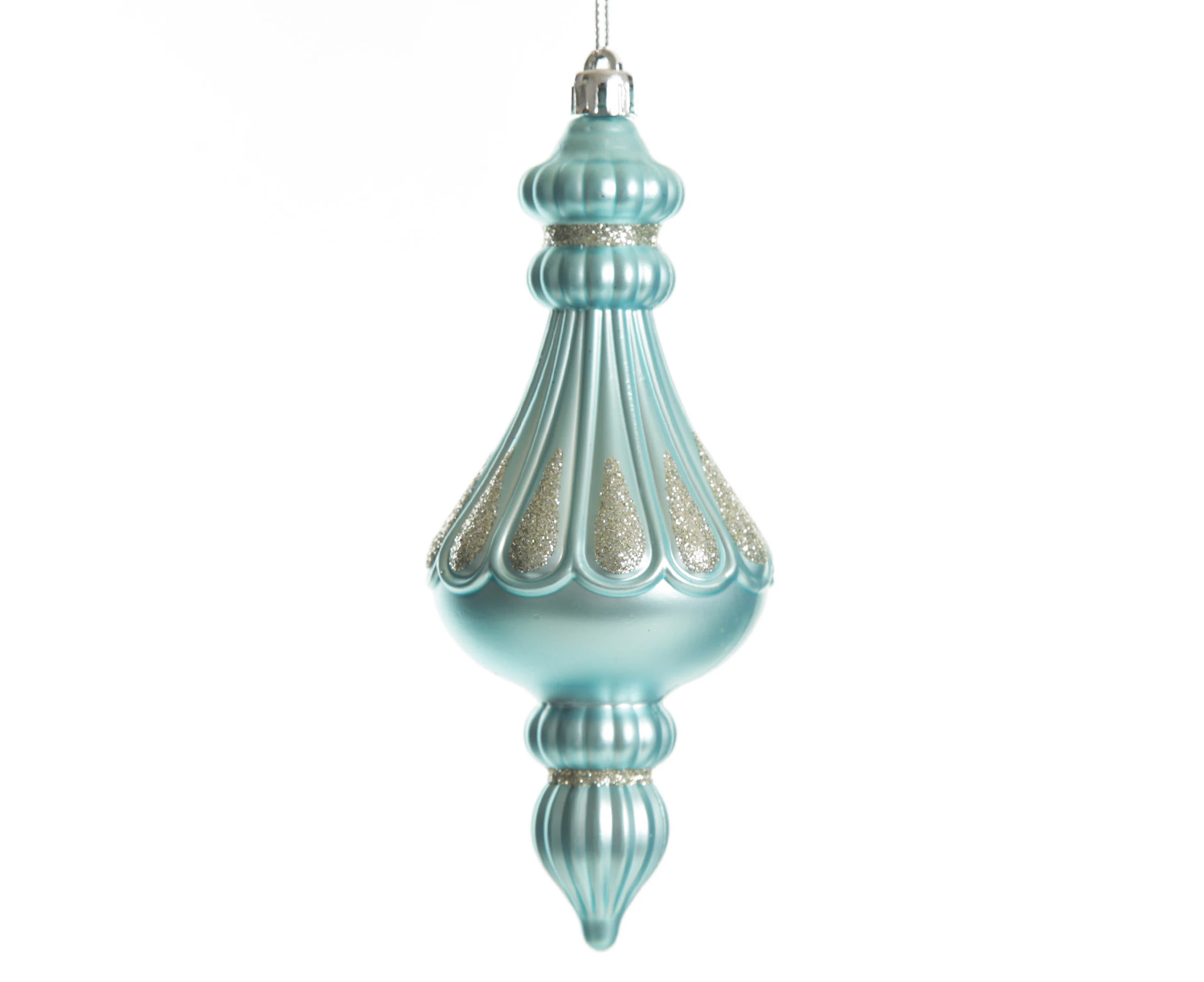 Sky Blue Christmas Finial Decoration