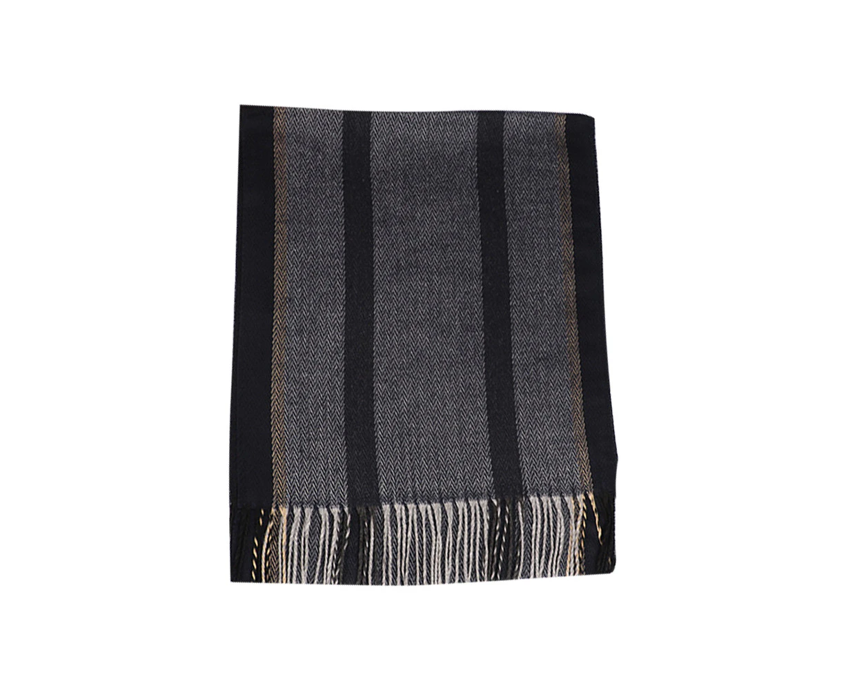 Men's luxury classic cashmere feel wrap scarf plaid scarf