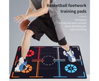 Basketball Training Mat Shock Absorbing Silent Dribble Aid Non Slip Dribbling Ball Control Basketball Footstep Mat for Children Adults-XL