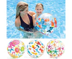 Ball Toy Floating Elastic Inflatable Kids Beach Ball Toy for Children Random Style