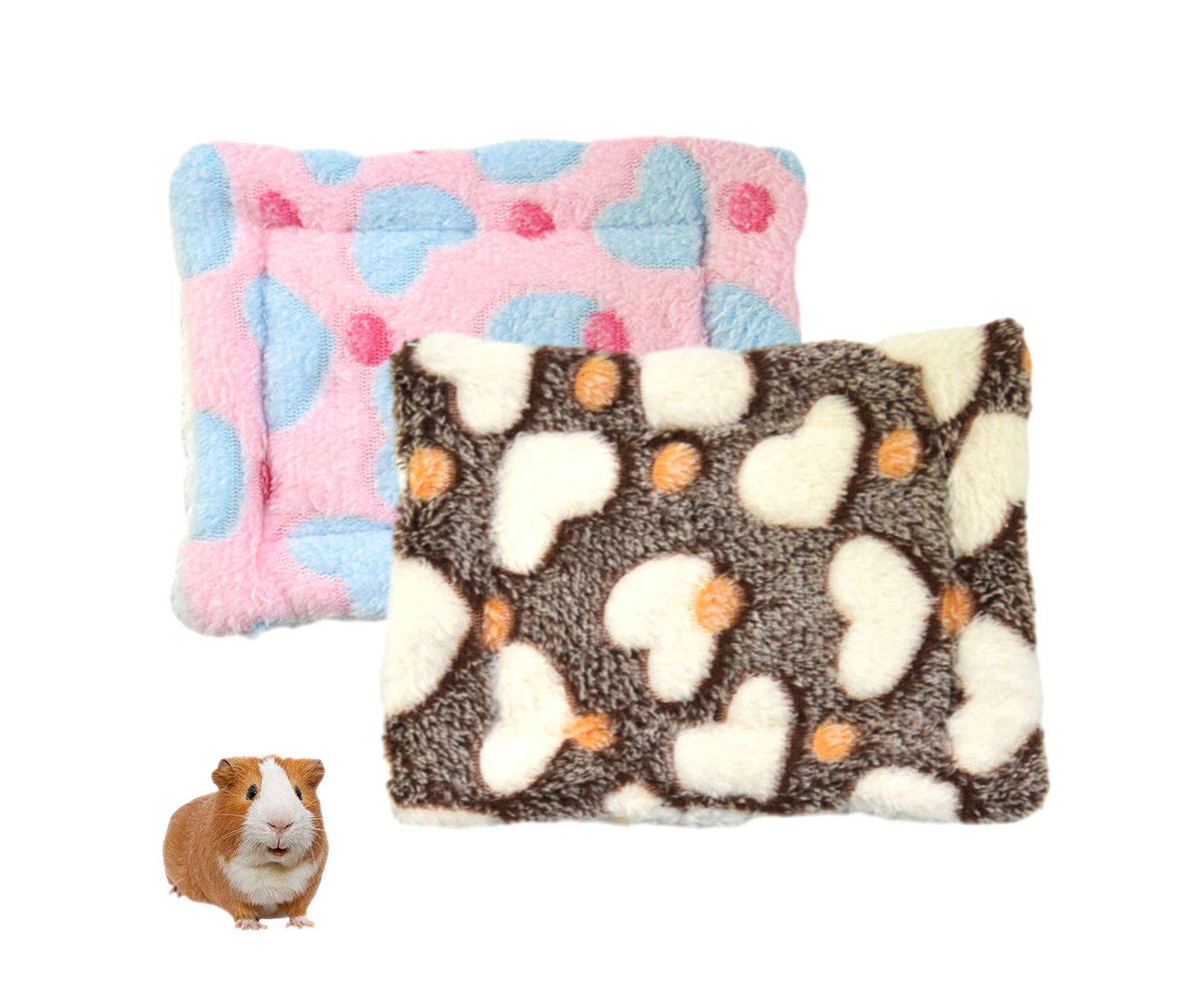 Guinea Pig Bed Mat Washable, Rabbit Winter Bed Pad for Indoor, Warm Small Animal Bed Mattres