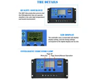 20A Solar Panel Charge Controller Regulator 12V/24V auto dual USB Battery PWM