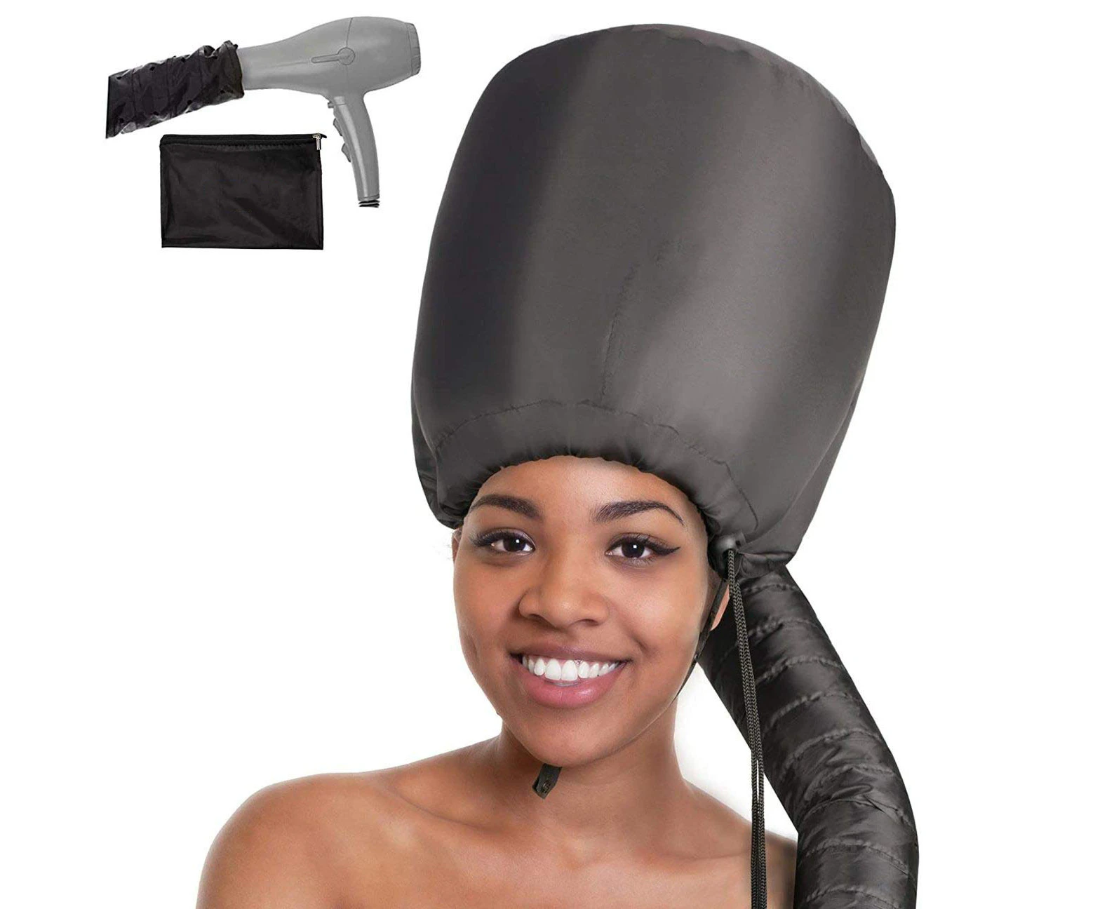 Bonnet Hood Hair Dryer Attachment-Relax,Speeds Up Drying Time at Home, Multi