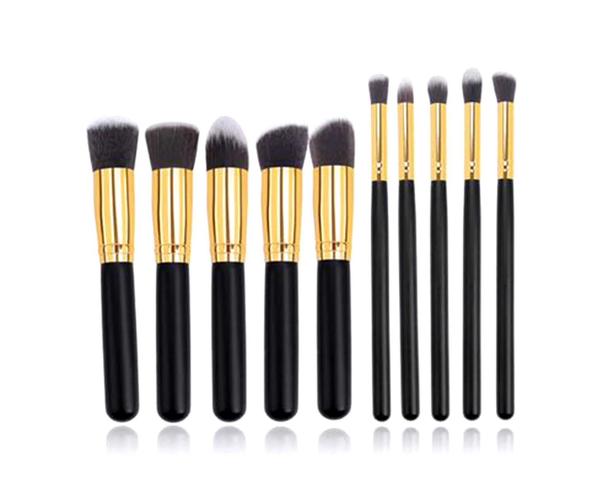 10Pcs/Set Face Foundation Eyeshadow Powder Blusher Soft Brush Makeup Tool Kit