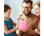 2 Pieces Cute Piggy Bank Cute Plastic Pig Money Bank Adults Unbreakable Piggy Bank Pig Money Box Coin Bank Plastic Saving Coin Box for Boys Girls Kids