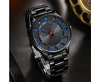 CURREN Top Luxury Brand Stainless Steel Bands Casual Business Black Men Quartz Wristwatch Simple Watches for Men