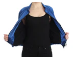 GF Ferre Blue Bomber Jacket Coat Blazer Short Nylon