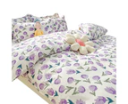 4 Pieces, Quilt Cover Set, (Queen Size) Lightweight Soft Duvet Cover 180*220cmsheets Pillowcases