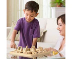 Wooden Board Game, 4 Players Shut The Box Dice Game