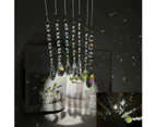 Sun Catchers with Crystals, 7 Pcs Hanging Crystals Suncatchers for Windows, Colored Crystals Prisms Glass Pendant