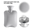 Stylish Hot Water Bottle Filling With Water To Warm The Stomach,Gray, M