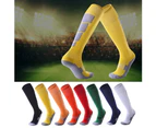 Adult Breathable Football Soccer Sports Training Men Sports High Tube Socks White