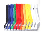 Adult Breathable Football Soccer Sports Training Men Sports High Tube Socks White