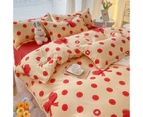 4 Pieces, Quilt Cover Set, (Queen Size) Lightweight Soft Duvet Cover 180*220cmsheets Pillowcases