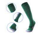 Adult Breathable Football Soccer Sports Training Men Sports High Tube Socks White