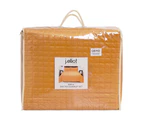 J Elliot Home Adela Velvet Quilted Bedspread Coverlet Quilt Mustard Queen King