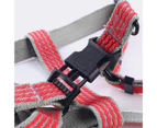 Dog Harness Leash Tear Resistant Escape-proof Anti-lost Small Medium Pet Dog Puppy Vest Harness Pet Supplies-Red XL