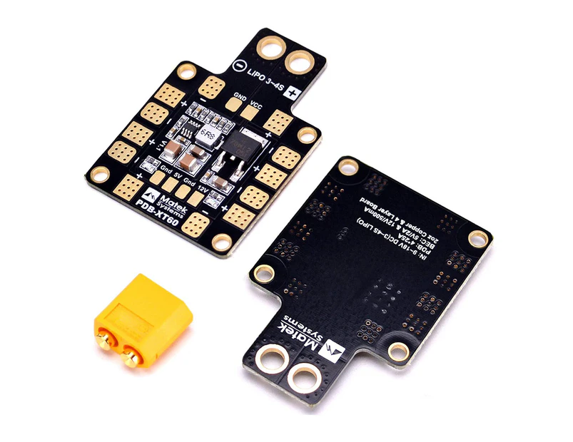 PDB-XT60 Dual BEC 5V/2A 12V/0.5A Output Power Distribution Board for Multicopter