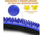 Pet Grooming Glove, Gentle Deshedding Brush Glove Hair Remover Brush for Dogs, Cats with Long & Short Fur