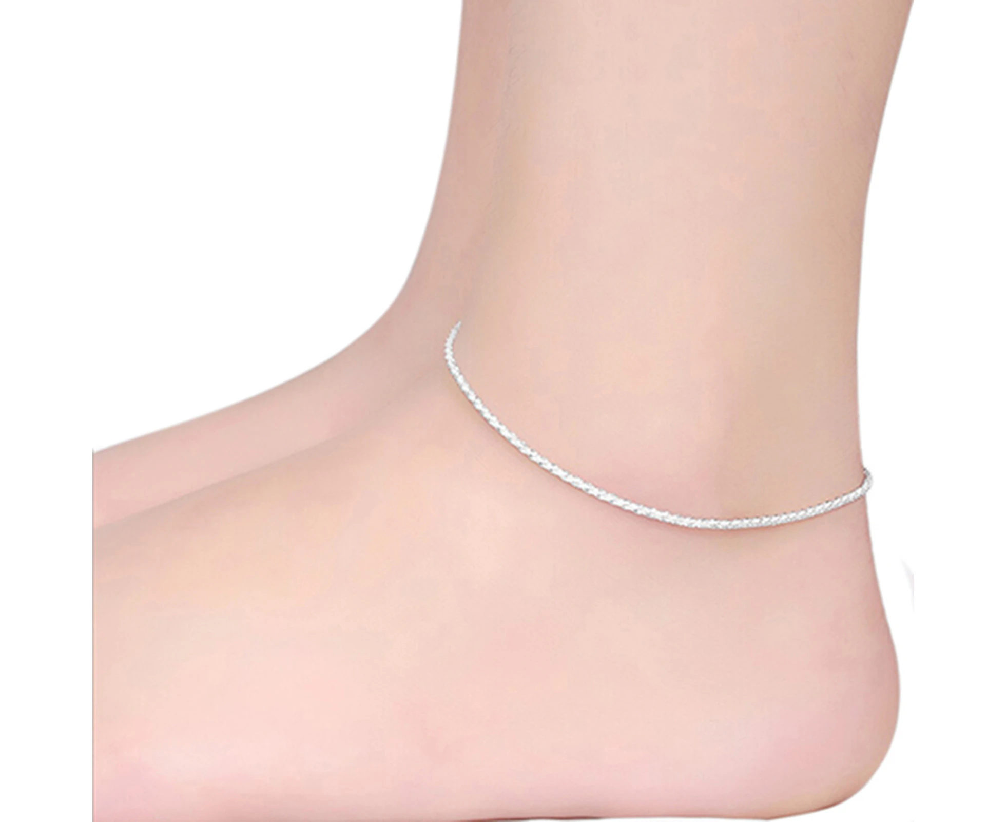 Anklet Exquisite Adjustable Women Star Heart Beads Pendant Foot Bracelet for Shopping-5 - 5