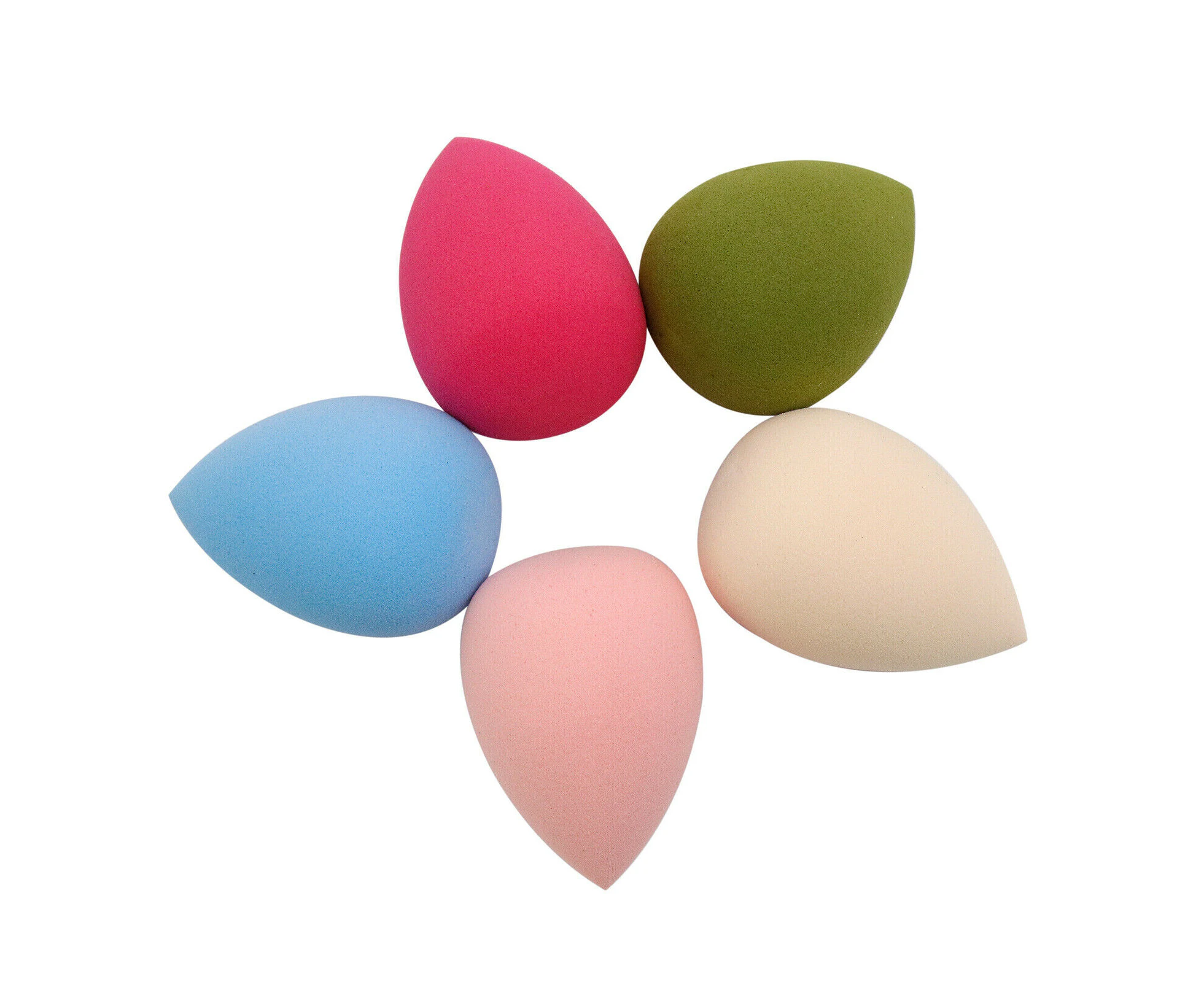 5PCS Beauty Foundation blending Makeup Sponge blender Flawless Buffer Puff