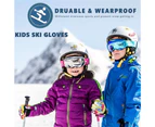 Winmax Kids Snow Gloves Waterproof Insulated Thickening Warm Ski Gloves-Yellow