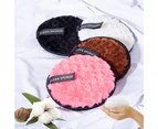 Reusable Soft Makeup Remover Pads for All Skin , Microfiber Face Rounds Wipes Heavy Mascara Eye Shadow Facial Cleansing Puffs Foundation