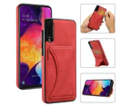 ZY Samsung Galaxy A50/A50s/A30s Case with Card Holder Stand - Red