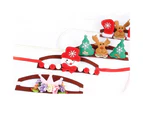 Dogs Cats Christmas Patterns Headband Photography Props Pet Headwear Accessory-Red Snowman M