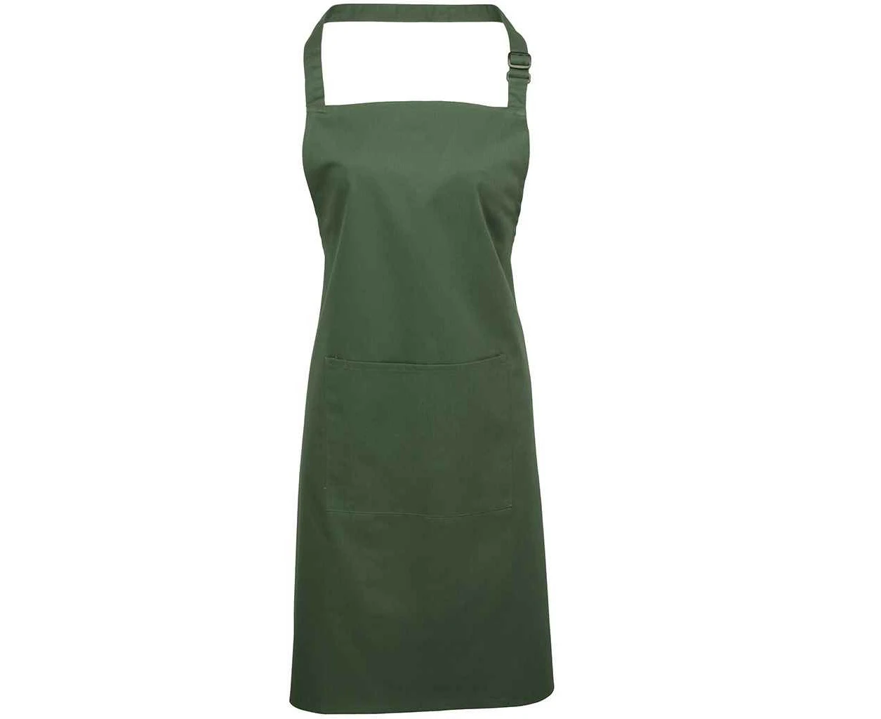 Premier Unisex Adult Colours Pocket Full Apron (Moss) - PC4925