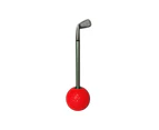 Golf Pen Vibrant Color Indeformable Golf Accessoires Desktop Ornaments Golf Ball Pen Holder with Clock for Home-Orange