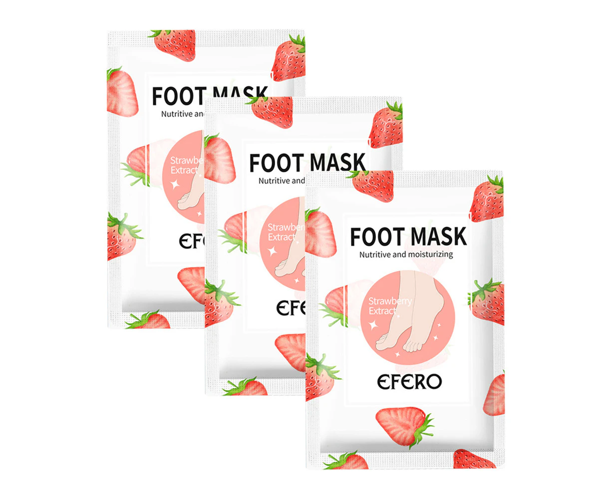 Foot Peel Mask 3 Pack,Foot Peel Soft Smooth Touch Natural Exfoliator