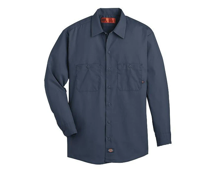 Dickies L/S Industrial Work Shirt (LL535) - Navy