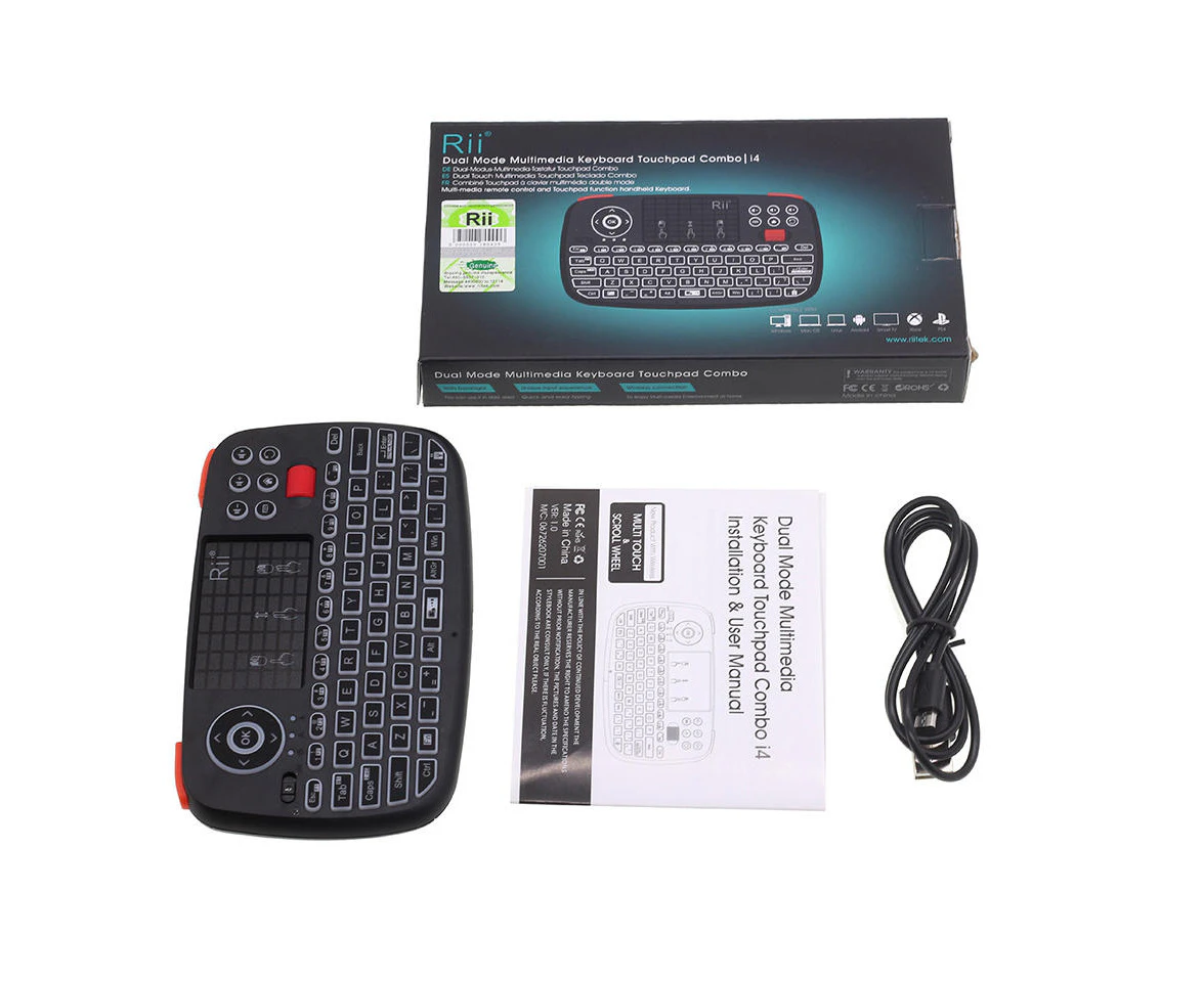 bluetooth 2.4G Wireless Air Mouse Mini Keyboard Touchpad Airmouse with Scroll Wheel