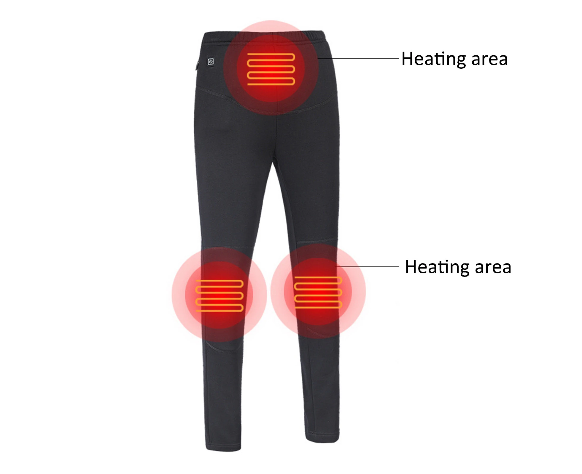 Pants 3 Temperature Modes Heating Heated Trouser Women Winter Warmer Electric Clothing for Outdoor-2XL