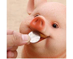 Piggy Bank Cute Pig Shaped Coin Money Box Small Resin Cash Saving Box Money Pig Gift for Kids Boys Girls