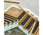 Non-Slip Carpet Stair TreadsSafety Rug Slip Resistant Indoor Runner Reusable Adhesive 76cm*20.3cm Col Gray