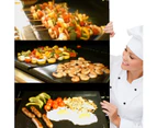 Set of 5 Cooking Mats BBQ Mat Barbecue Plate Baking Sheet Gas Barbecue Oven Electric Charcoal Non-stick