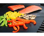 Set of 5 Cooking Mats BBQ Mat Barbecue Plate Baking Sheet Gas Barbecue Oven Electric Charcoal Non-stick