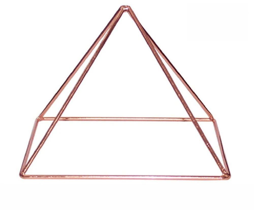 Crystal Wonderland Copper Pyramid 15cm Base