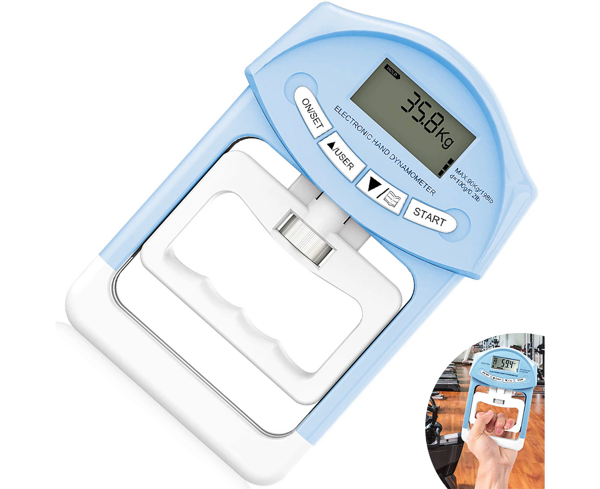 Digital Hand Dynamometer Grip Strength Measurement Meter Auto Capturing Electronic Hand Grip Power