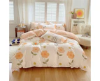 4 Pieces, Quilt Cover Set, (Queen Size) Lightweight Soft Duvet Cover 200*230cmsheets Pillowcases