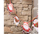 1 Set Creative Snowman Pattern Banner Decor Festive Touch Eco-friendly Paper Flag Decor for Home-1