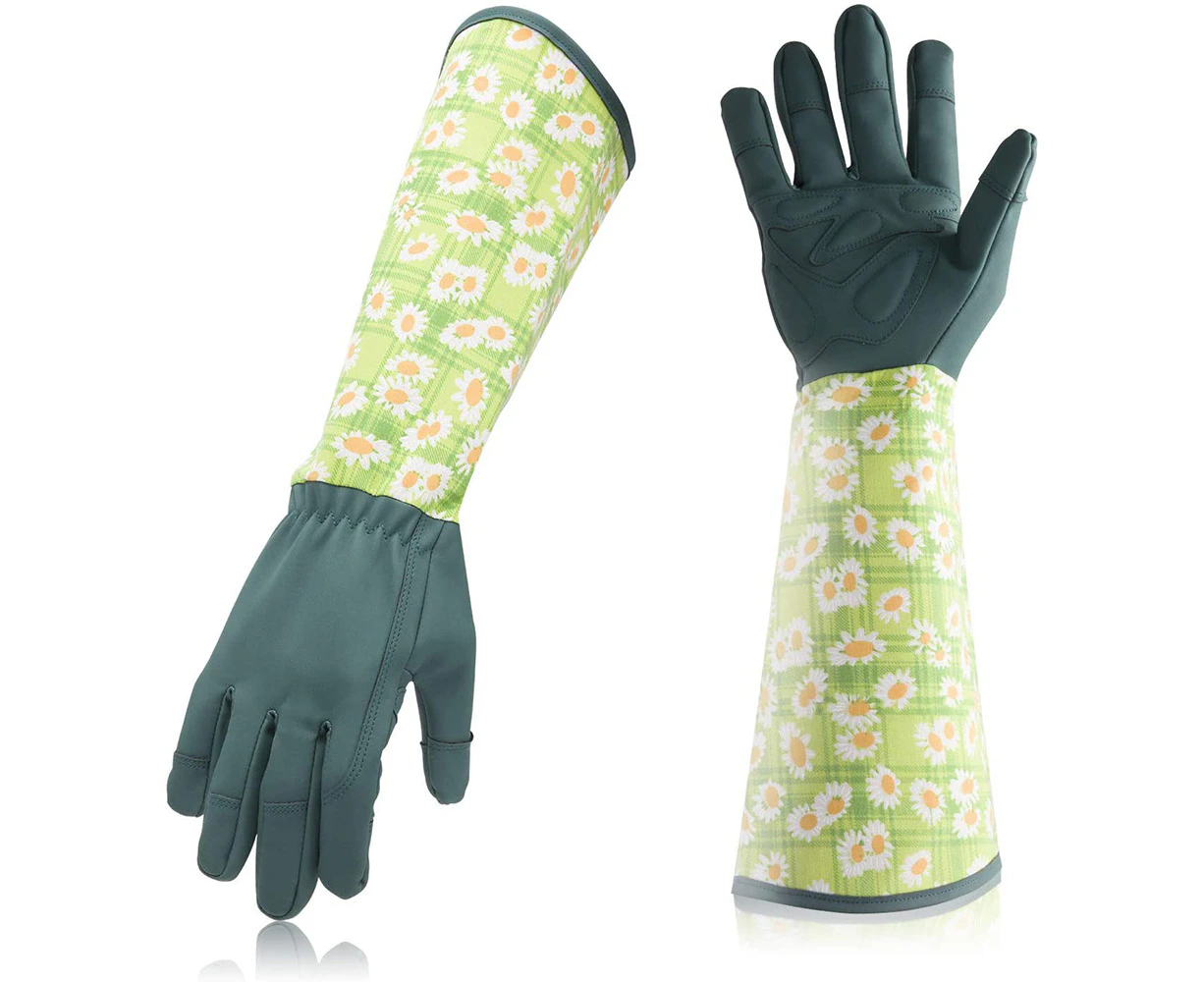 Gardening Gloves Women Ladies Thorn Proof Pruning Garden Gloves With Extra Long Forearm Protection, Rose Pruning Puncture Resistant