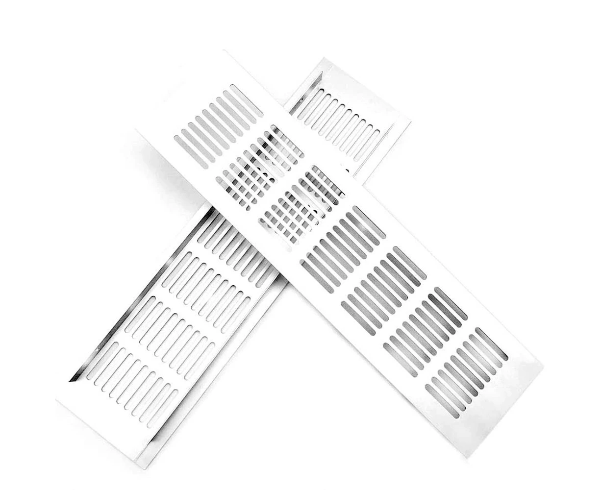 Ventilation grille door - ventilation grille 300mm x 80mm square ventilation grille,2 pieces