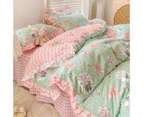 4 Pieces, Quilt Cover Set, (Queen Size) Lightweight Soft Duvet Cover 200*230cmsheets Pillowcases