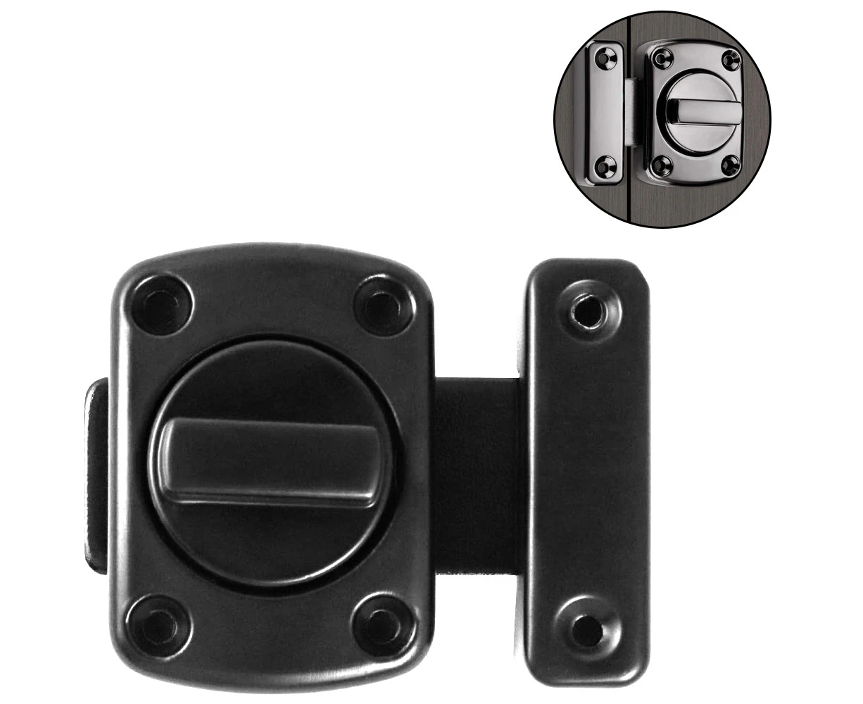 Door latch anti-theft device brushed stainless steel door lock